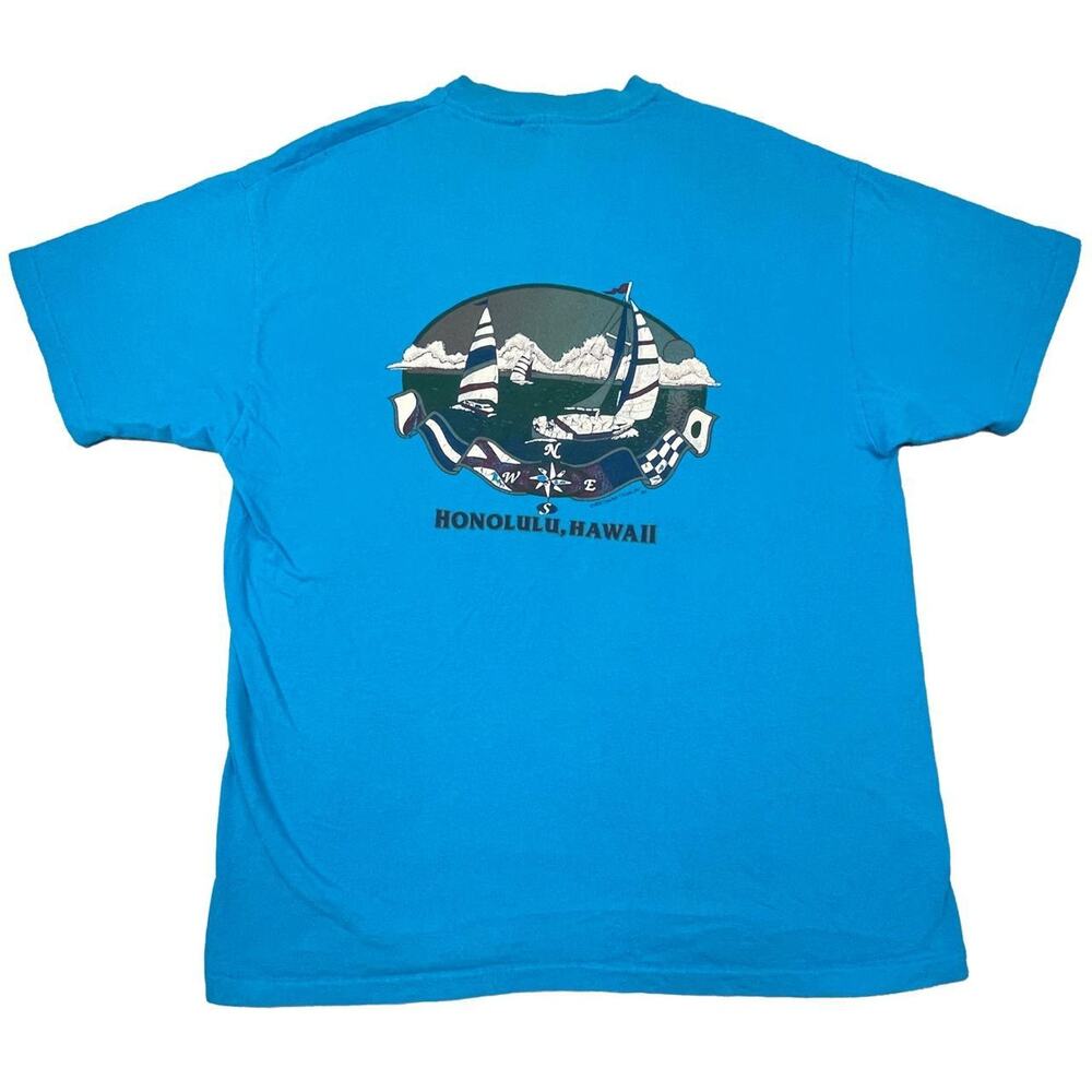 Vintage 90s hawaii t shirt single stitched Honolulu